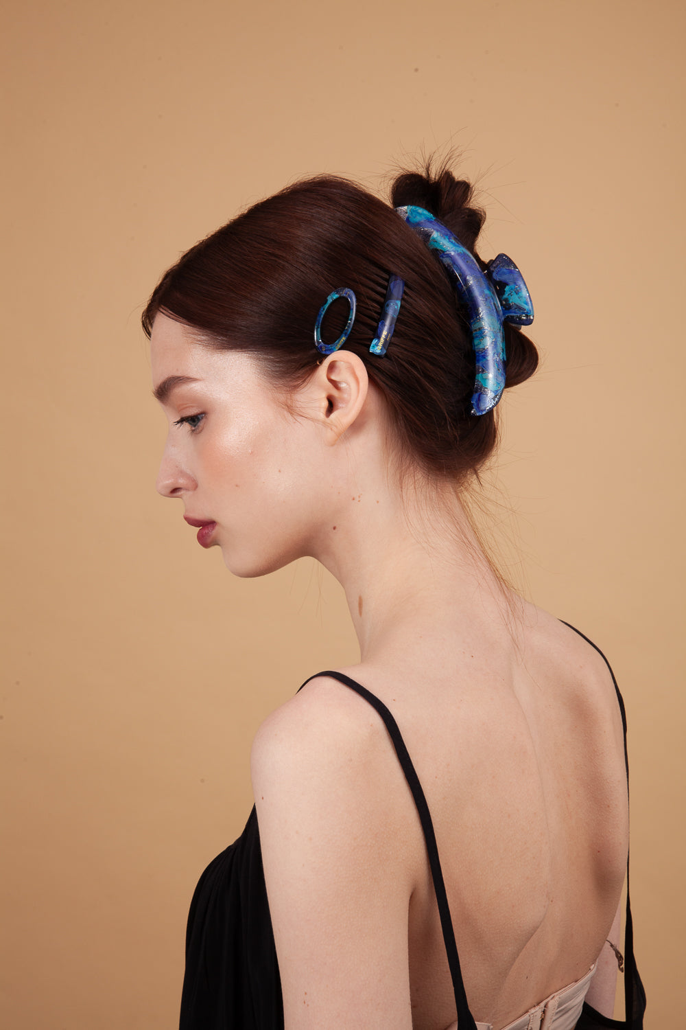 Заколка-краб Carla Maxi Bleu turquoise