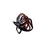 Заколка-краб Lena мала глянцева Brun de base