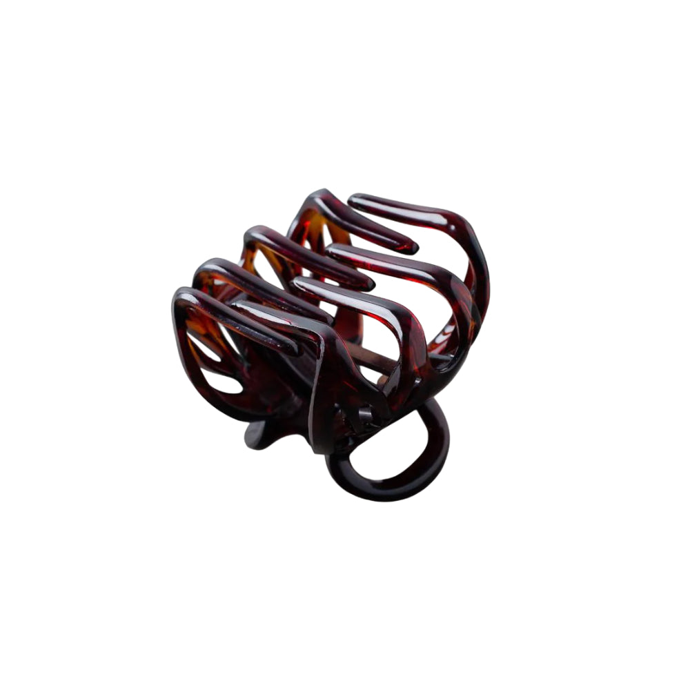 Заколка-краб Lena мала глянцева Brun de base