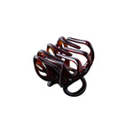 Заколка-краб Lena мала глянцева Brun de base