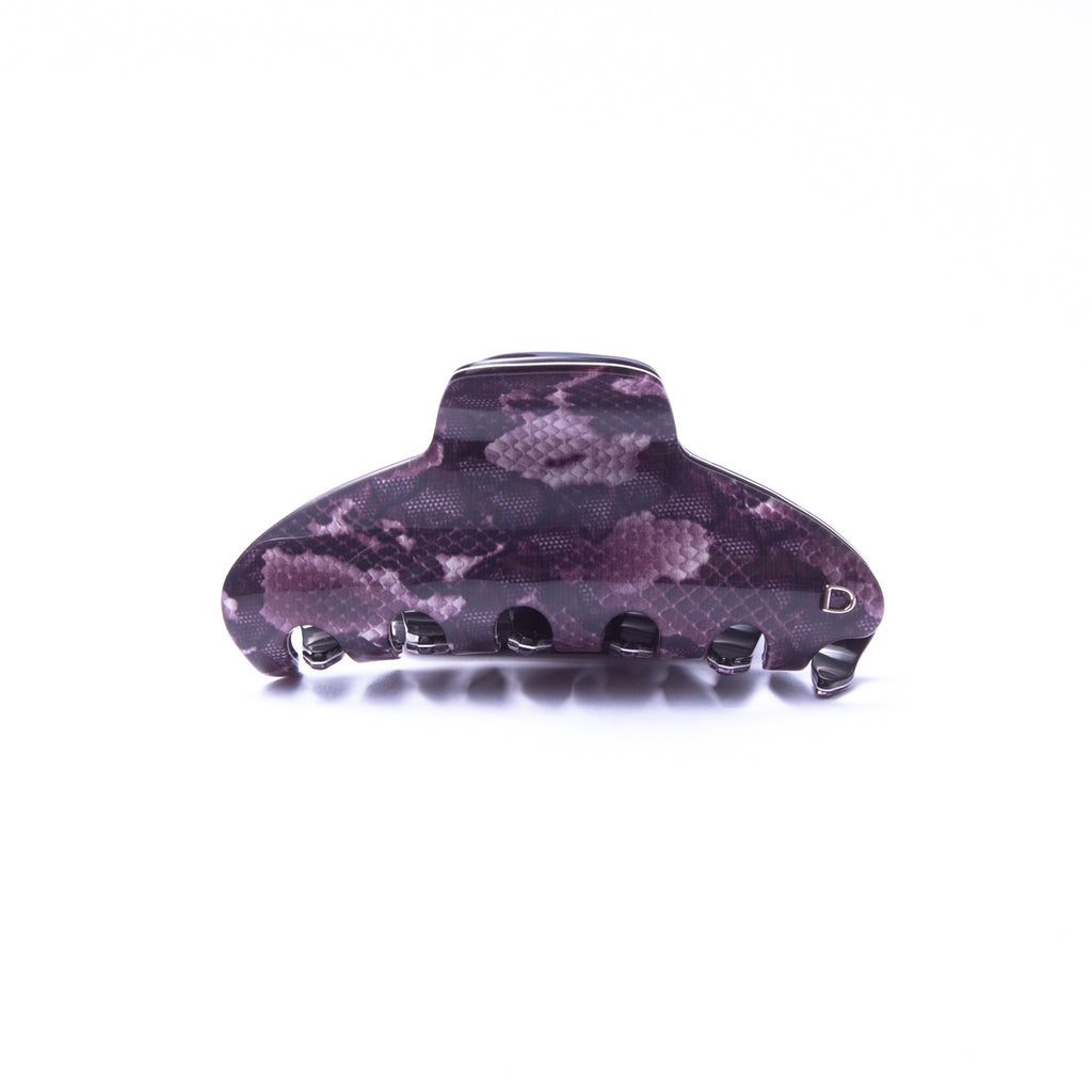 Заколка-краб Prisca середня Gris-violet Python