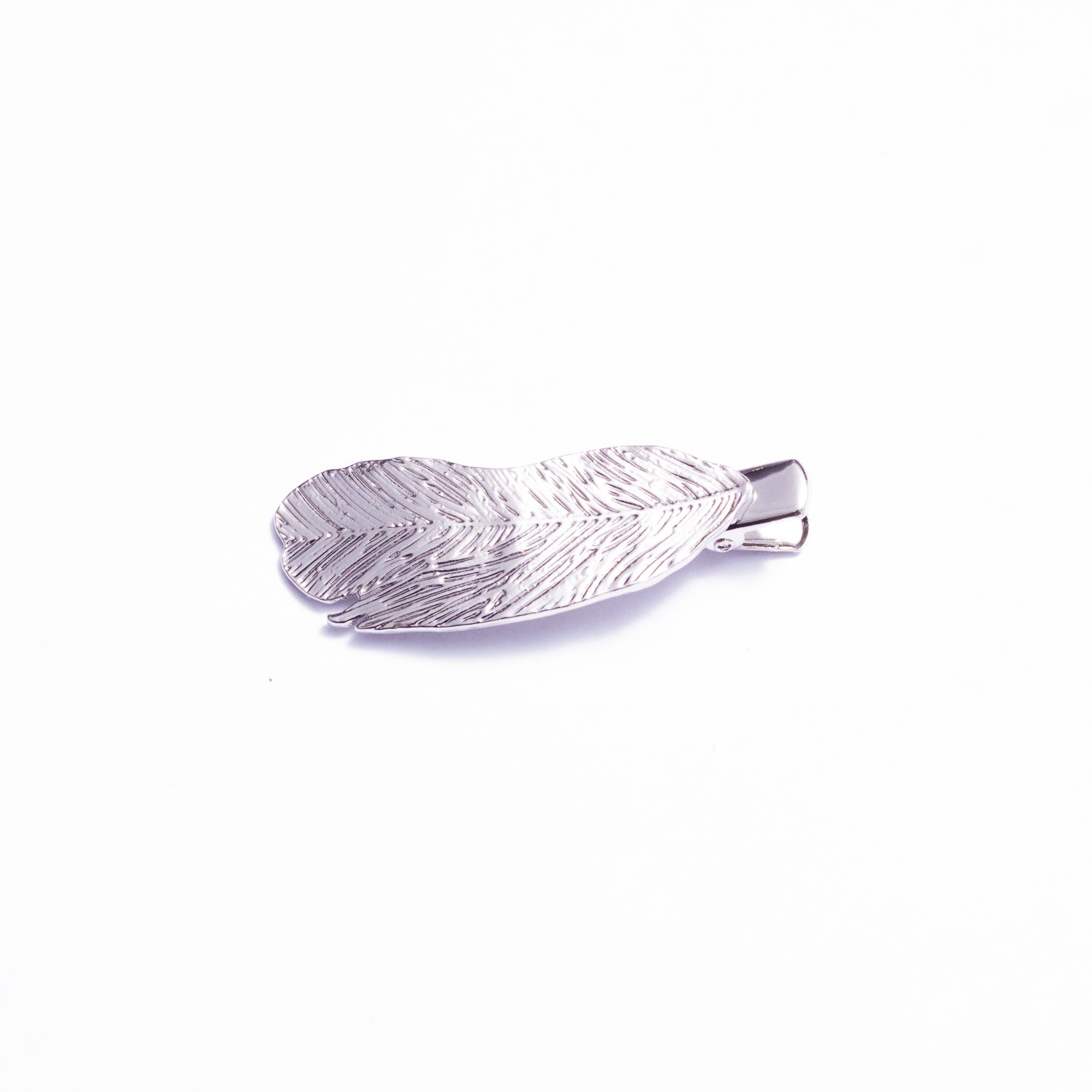 Заколка-затискач Plume neu у сріблі Le métal